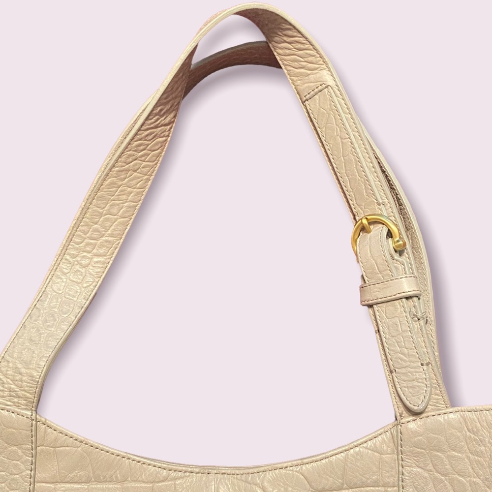 BRAHMIN White Bag Large Shoulder Pebble Off-White - Picture 6 of 13